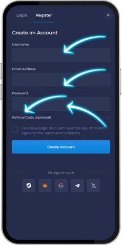 Create your account