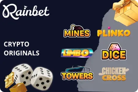 Rainbet Casino provably fair crypto originals